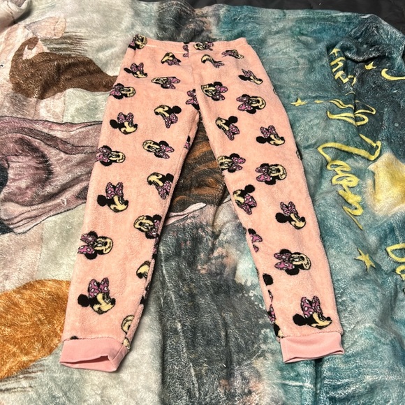 MINNIE MOUSE FUZZY PJ PANTS - Picture 1 of 2